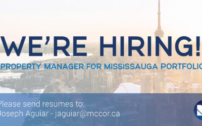 Hiring Property Manager for Mississauga Portfolio